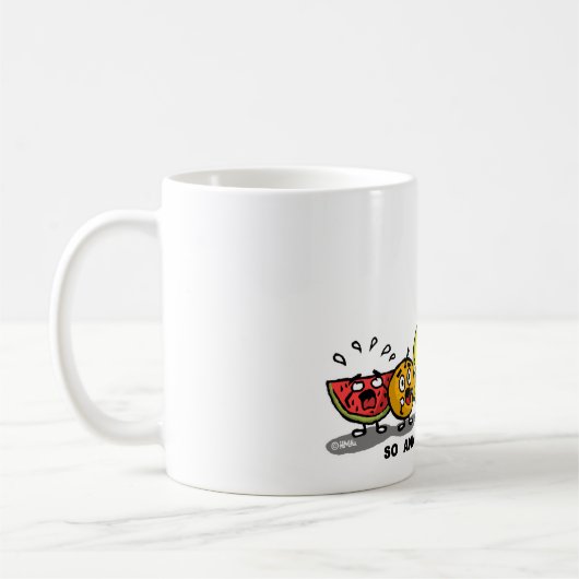 Mug Stylo d'ananas de pomme de stylo (Gauche)