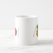 Mug stylo de pomme d'ananas de stylo (Centre)