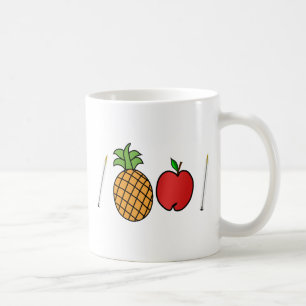 Mug stylo de pomme d'ananas de stylo