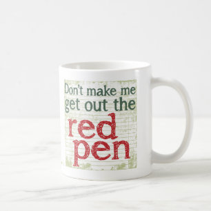 Mug Stylo de rouge de professeur