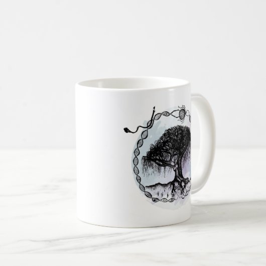 Mug Stylo et déesse de l'encre Willow Tree (Devant droit)
