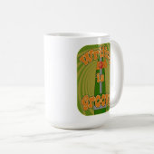 Mug Stylo Hippie Groovy Drôle Style d'écrivain (Devant droit)