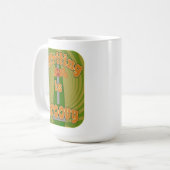 Mug Stylo Hippie Groovy Drôle Style d'écrivain (Devant gauche)