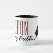 Mug Stylo Posé Notaire Public De L'Oregon (Centre)
