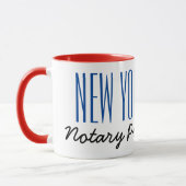Mug Stylo Posé Public Notaire De New York (Gauche)