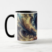 Mug Stylo Quill Art Abstrait moderne (Gauche)