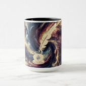 Mug Stylo Quill Art Abstrait moderne (Centre)