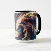 Mug Stylo Quill Art Abstrait moderne (Devant droit)