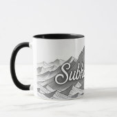 Mug SubhanAllah | Majestic Mountain Islamic Line Art M (Gauche)