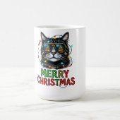 Mug Sublimation de chat de Noël amusante (Centre)