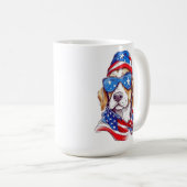 Mug Sublimation de chien du 4 juillet-66361 (Devant droit)