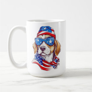 Mug Sublimation de chien du 4 juillet-66361