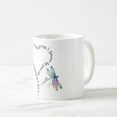 Mug Sublimation de libellule inspirationnelle/commémor (Devant droit)
