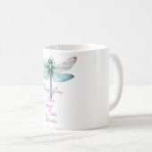Mug Sublimation de libellule inspirationnelle/commémor (Devant droit)