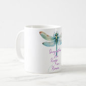 Mug Sublimation de libellule inspirationnelle/commémor (Devant gauche)