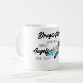 Mug Sublimation de libellule inspirationnelle/commémor (Devant gauche)