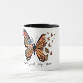 Mug Sublimation de papillon inspirante (Centre)