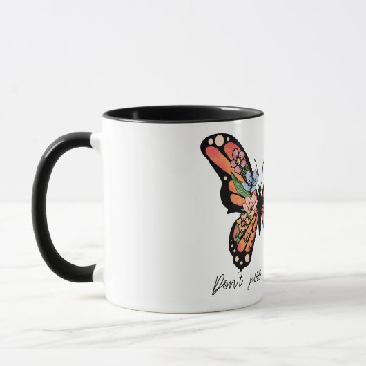 Mug Sublimation de papillon inspirante (Gauche)