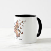 Mug Sublimation de papillon inspirante (Devant droit)