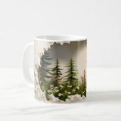 Mug Sublimation d'enveloppement de broussailles de for (Devant gauche)