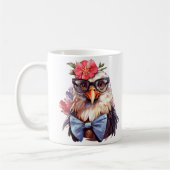 Mug Sublimation drôle de poulet (Gauche)