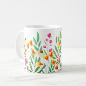 Mug Sublimation fleur sauvage (Devant gauche)