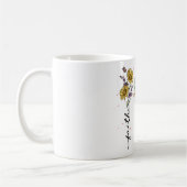 Mug Sublimation florale chrétienne inspirante (Gauche)