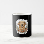Mug Sublimation Retriever Doré Floral (Centre)