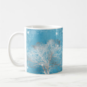 Mug Sublimations hivernales Arbres d'argent