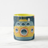 mug submarine vintage mok (Midden)