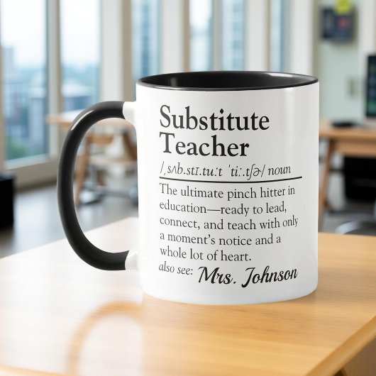 Mug Substituer la définition de l'enseignant Appréciat