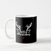 Mug Subtle Anti Trump Hidden Message Christmas Reindee (Gauche)