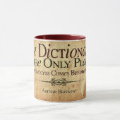 Mug Succès avant le travail Carte postale magnétique (Centre)