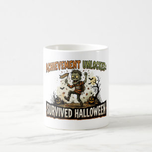Mug Succès Débloqué A survécu à Halloween