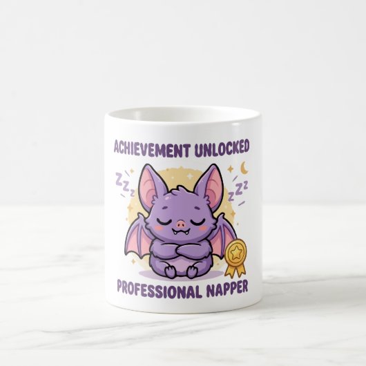 Mug Succès Débloqué Chauve-Souris Dormeuse Professionn (Centre)