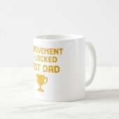 Mug Succès Débloqué Meilleur Papa Trophée Pixel (Devant droit)