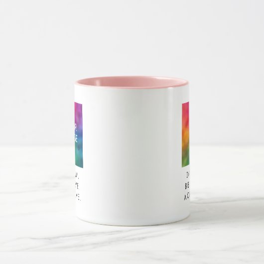 Mug Succès Dream Croire Atteindre un devis de texte pe (Centre)