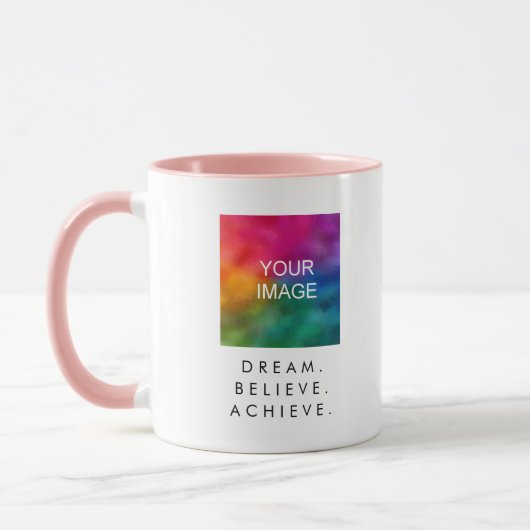 Mug Succès Dream Croire Atteindre un devis de texte pe (Gauche)