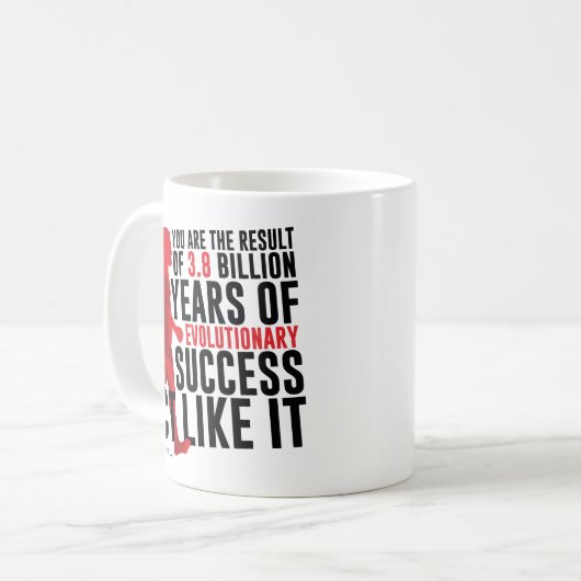 Mug Succès évolutionnaire (Devant gauche)