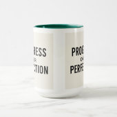 Mug Succès Sip : Progrès sur la perfection (Centre)