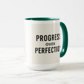 Mug Succès Sip : Progrès sur la perfection (Devant droit)