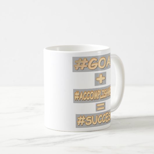 Mug "SUCCESS EQUATION" Mignonne conception. Commandez (Devant droit)