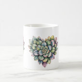 Mug  succulent heart shape Classic Mug, 11 oz (Centre)
