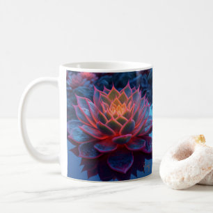 Mug Succulent pourpre pourpre à lumière crépusculaire