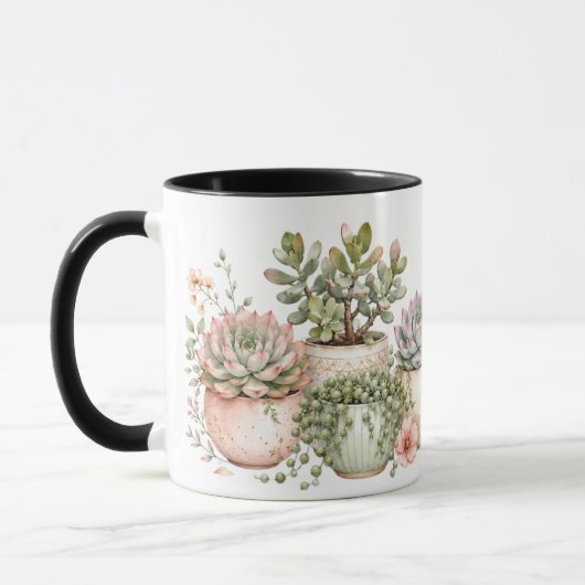 Mug Succulentes botaniques "Aloe You Vera Much"   (Gauche)