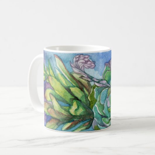 Mug Succulents Amour (Devant gauche)