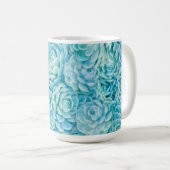Mug Succulents bleus (Devant droit)