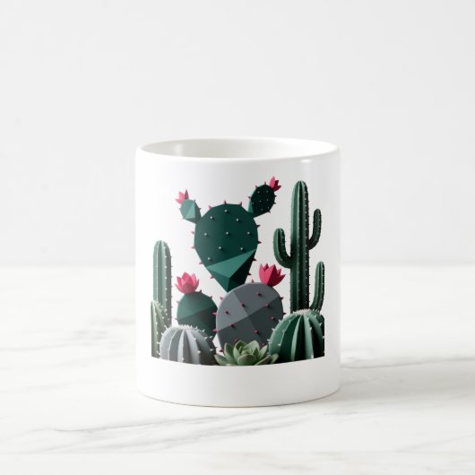 Mug Succulents de désert géométriques minimalistes (Centre)