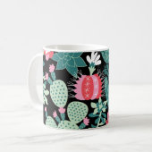 Mug Succulents de style scandinave Motif sans couture (Devant gauche)