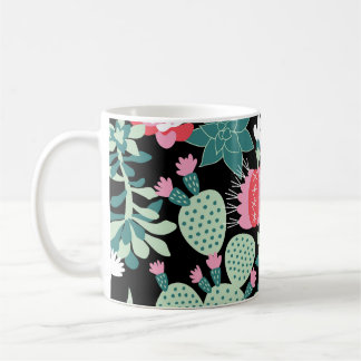 Mug Succulents de style scandinave Motif sans couture